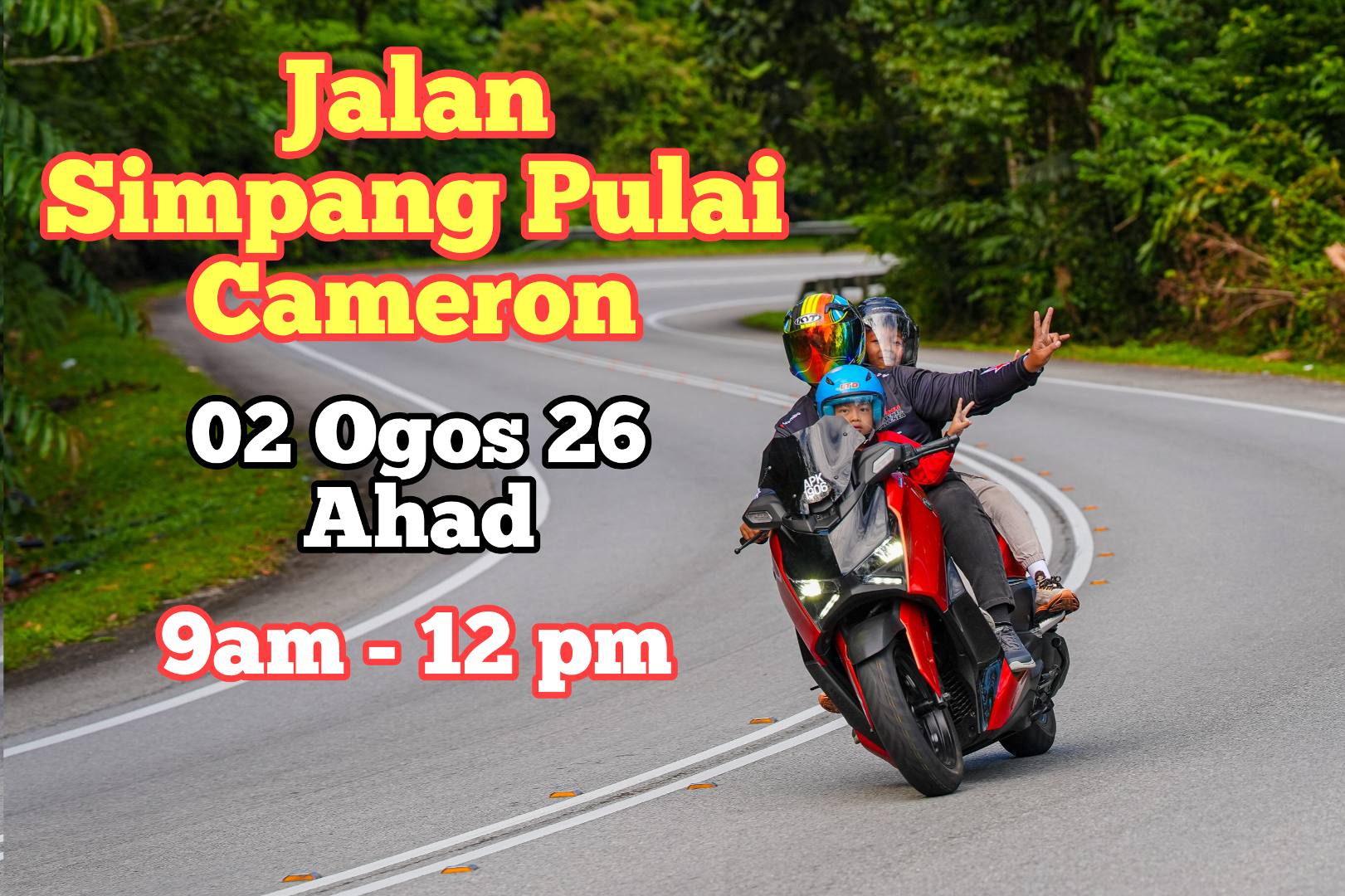 RIDE SANTAI SIMPANG PULAI-CAMERON (AHAD) 02 OGOS 2026