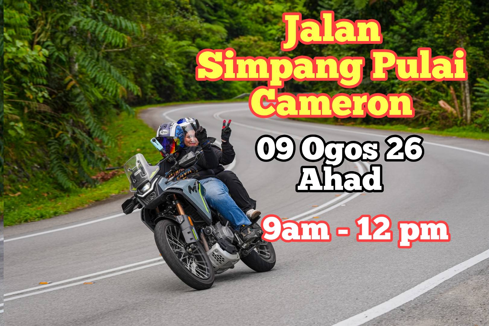 RIDE SANTAI SIMPANG PULAI-CAMERON (AHAD) 09 OGOS 2026