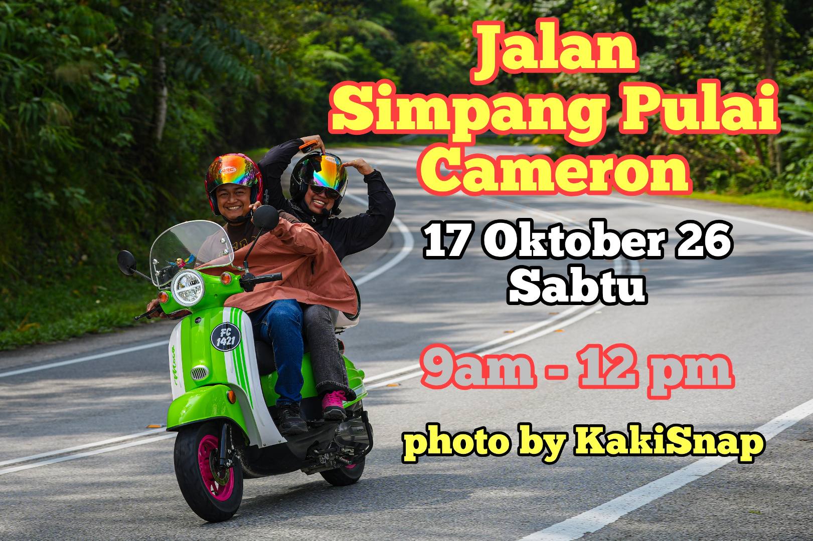 RIDE SANTAI SIMPANG PULAI-CAMERON (SABTU) 17 OKTOBER 2026