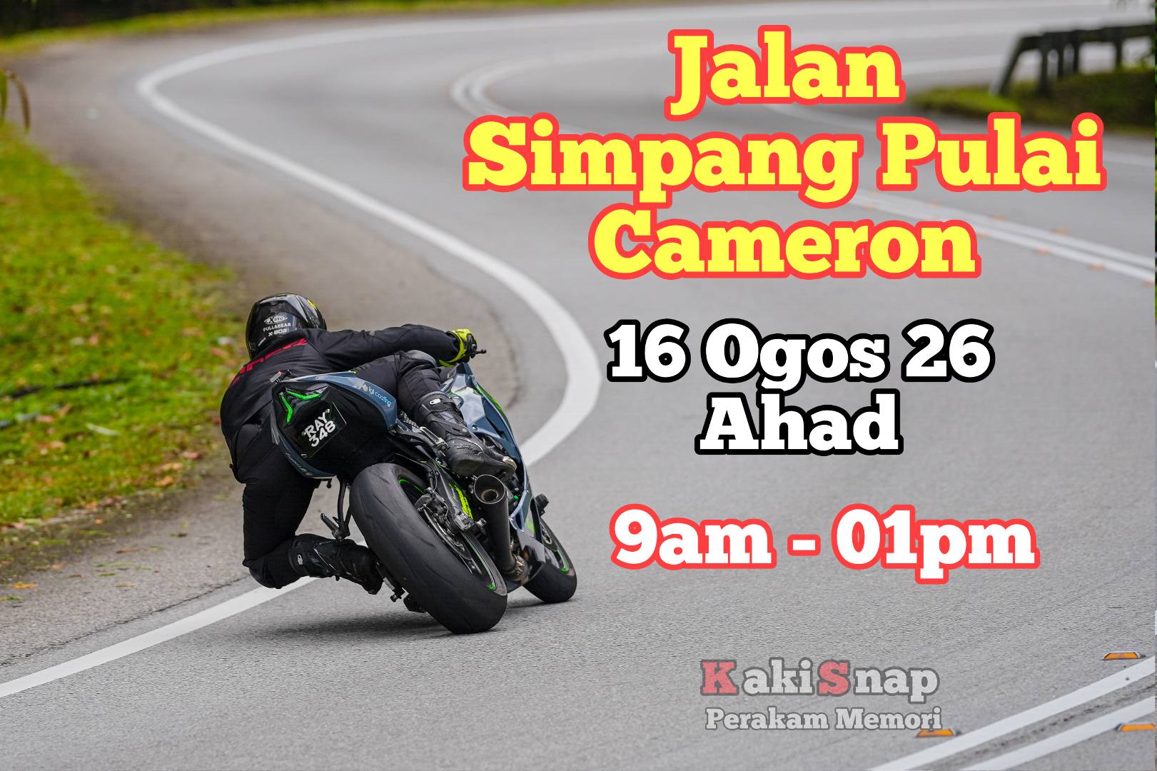 RIDE SANTAI SIMPANG PULAI-CAMERON (AHAD) 16 OGOS 2026