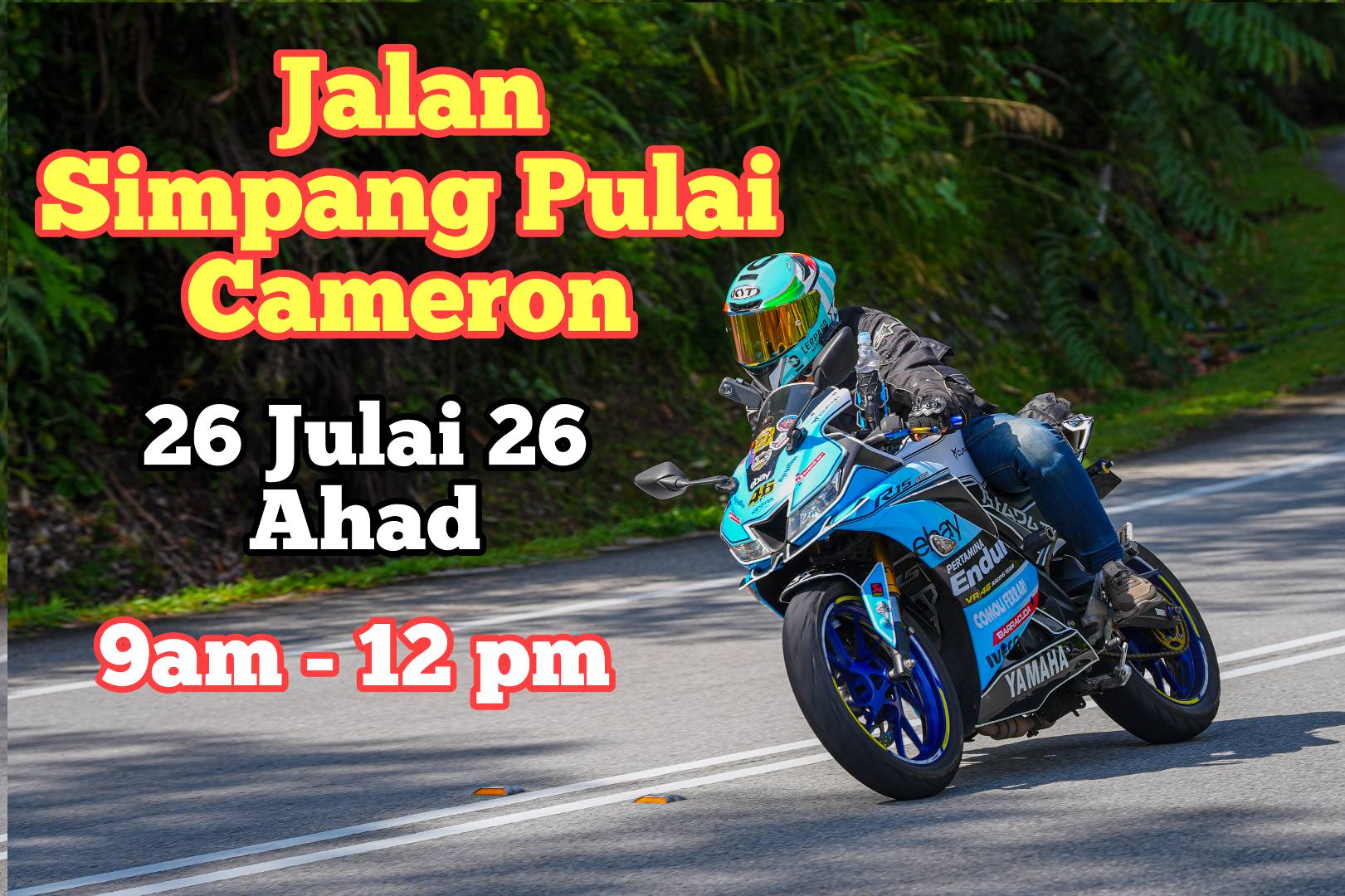 RIDE SANTAI SIMPANG PULAI-CAMERON (AHAD) 26 JULAI 2026