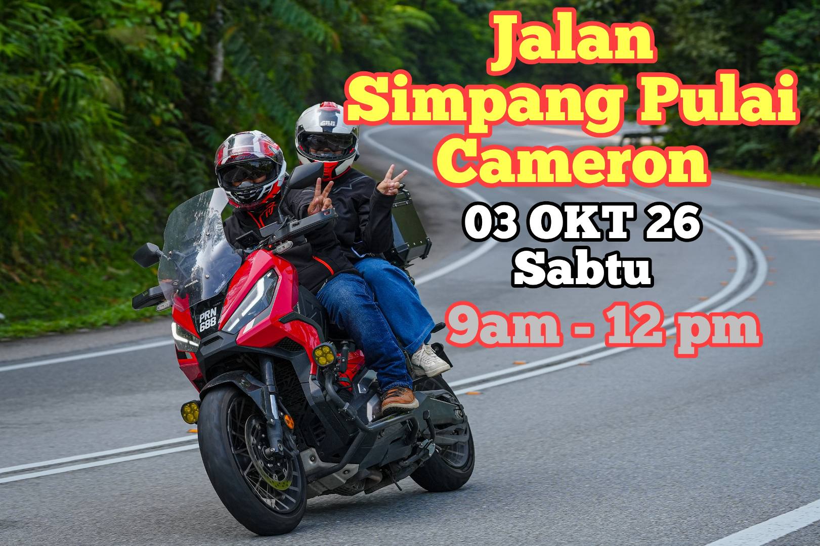 RIDE SANTAI SIMPANG PULAI-CAMERON (SABTU) 03 OKTOBER 2026