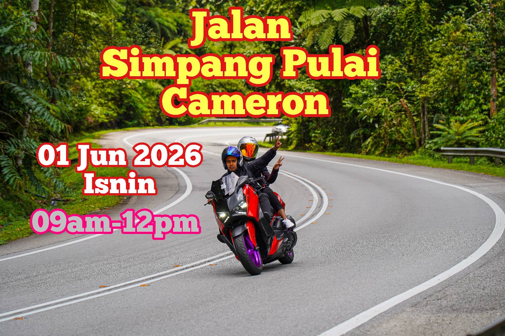 RIDE SANTAI SIMPANG PULAI-CAMERON (ISNIN) 01 JUN 2026