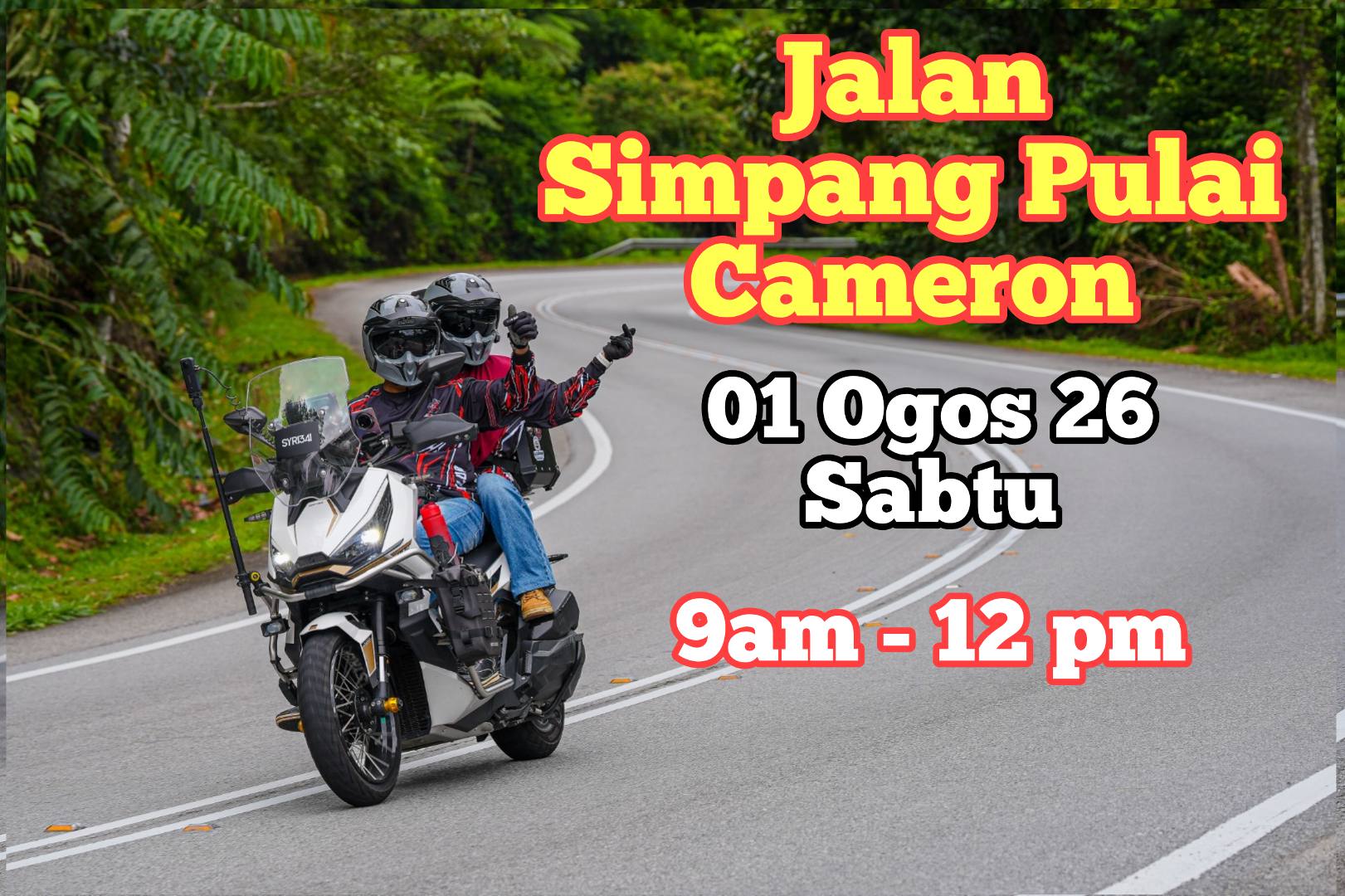 RIDE SANTAI SIMPANG PULAI-CAMERON (SABTU) 01 OGOS 2026