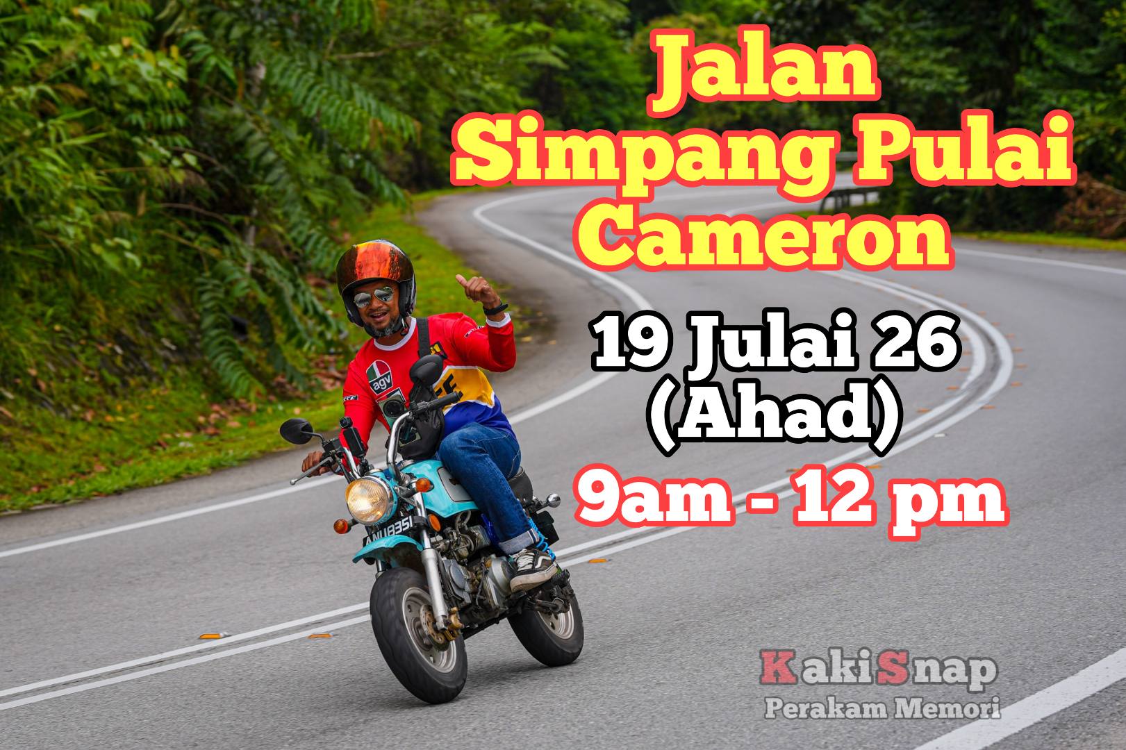 RIDE SANTAI SIMPANG PULAI-CAMERON (AHAD) 19 JULAI 2026